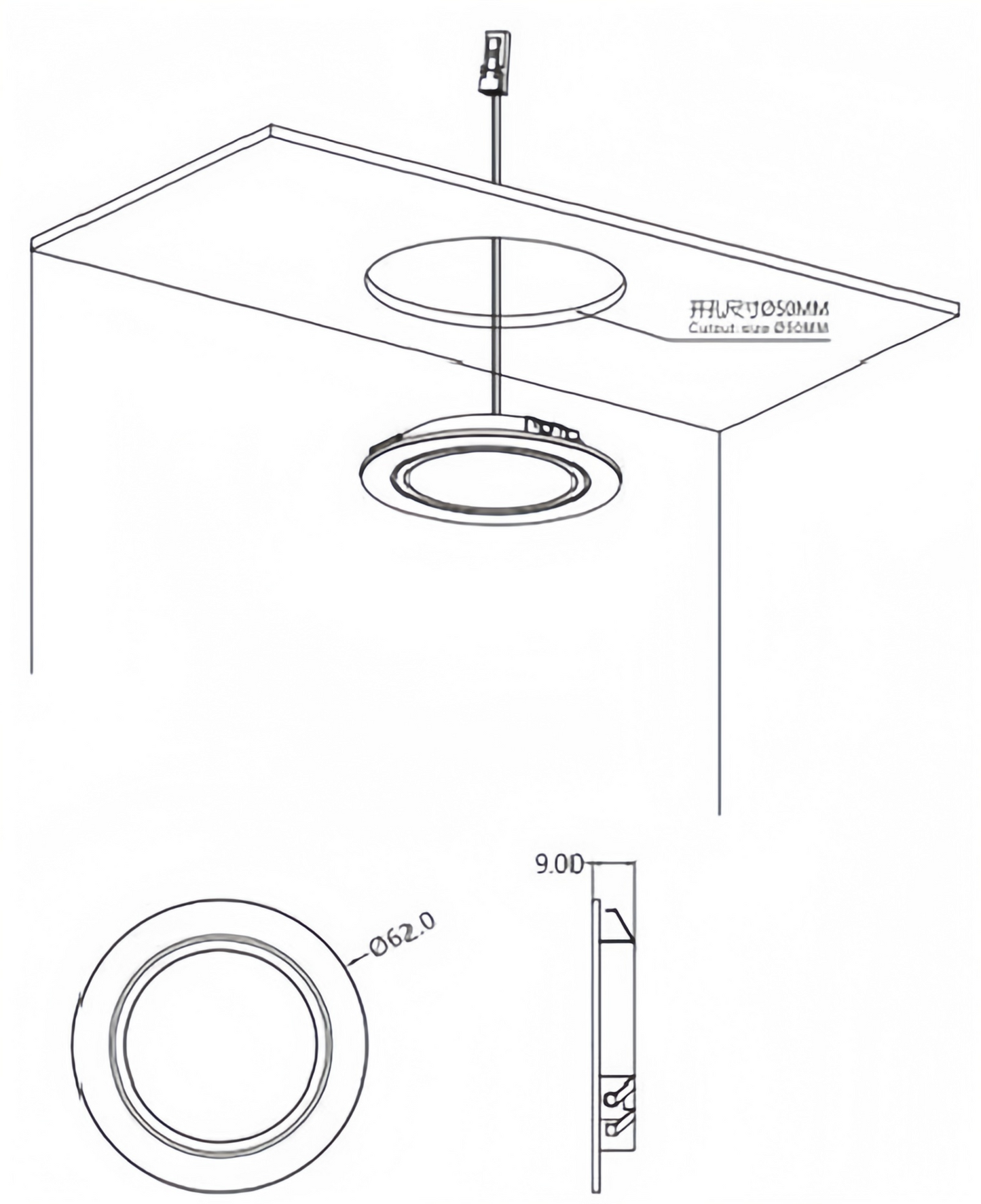 FW-L-6010B Recessed Mounted LED Downlight