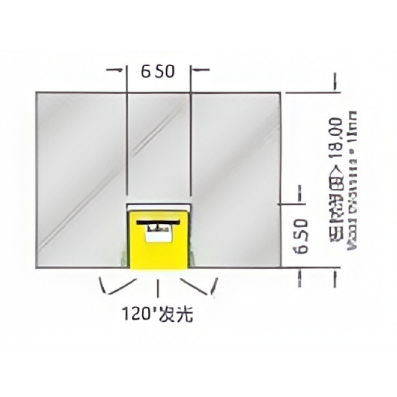 FW-S-0606B Recessed Mounted Silicone LED Neon Strip Light