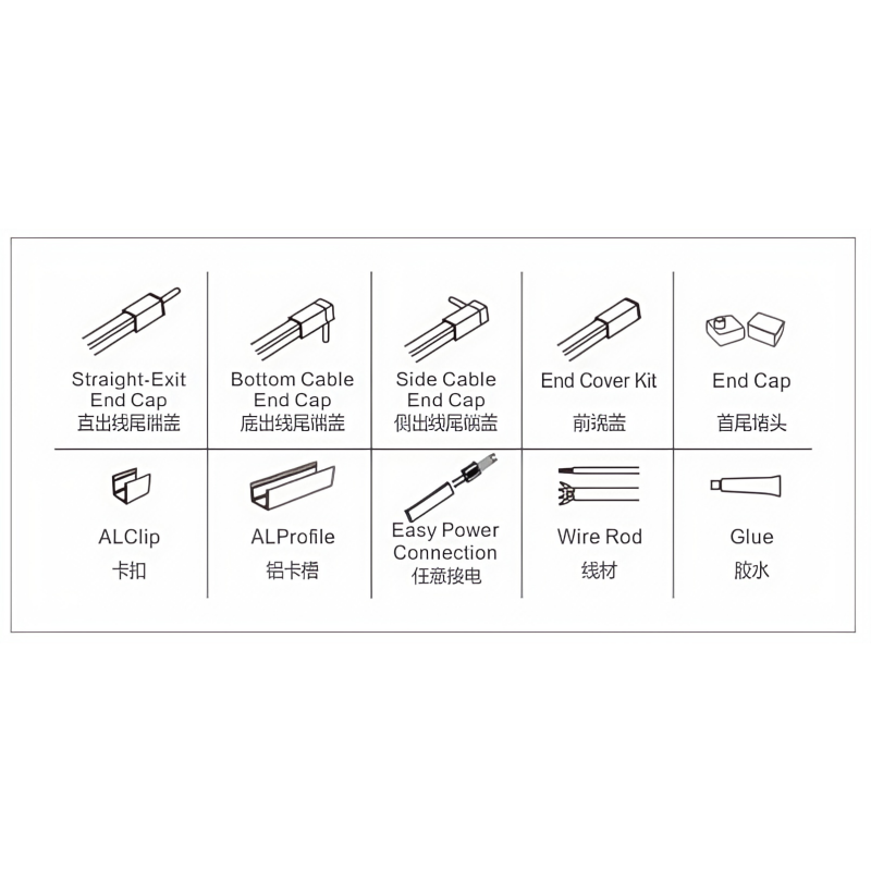 FW-S-0613B Recessed Mounted Silicone LED Neon Strip Light