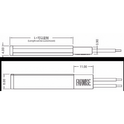 FW-S-0408A Recessed Mounted Silicone LED Neon Strip Light